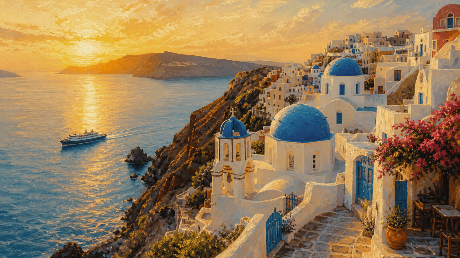 Illustration: Greek island coast — illustrative, not a documentary photo